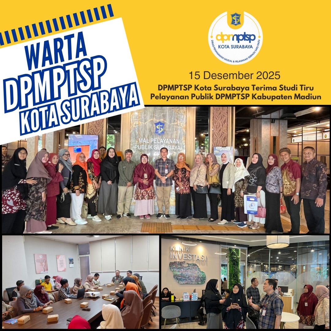 DPMPTSP Kota Surabaya Terima Studi Tiru Pelayanan Publik DPMPTSP Kabupaten Madiun
