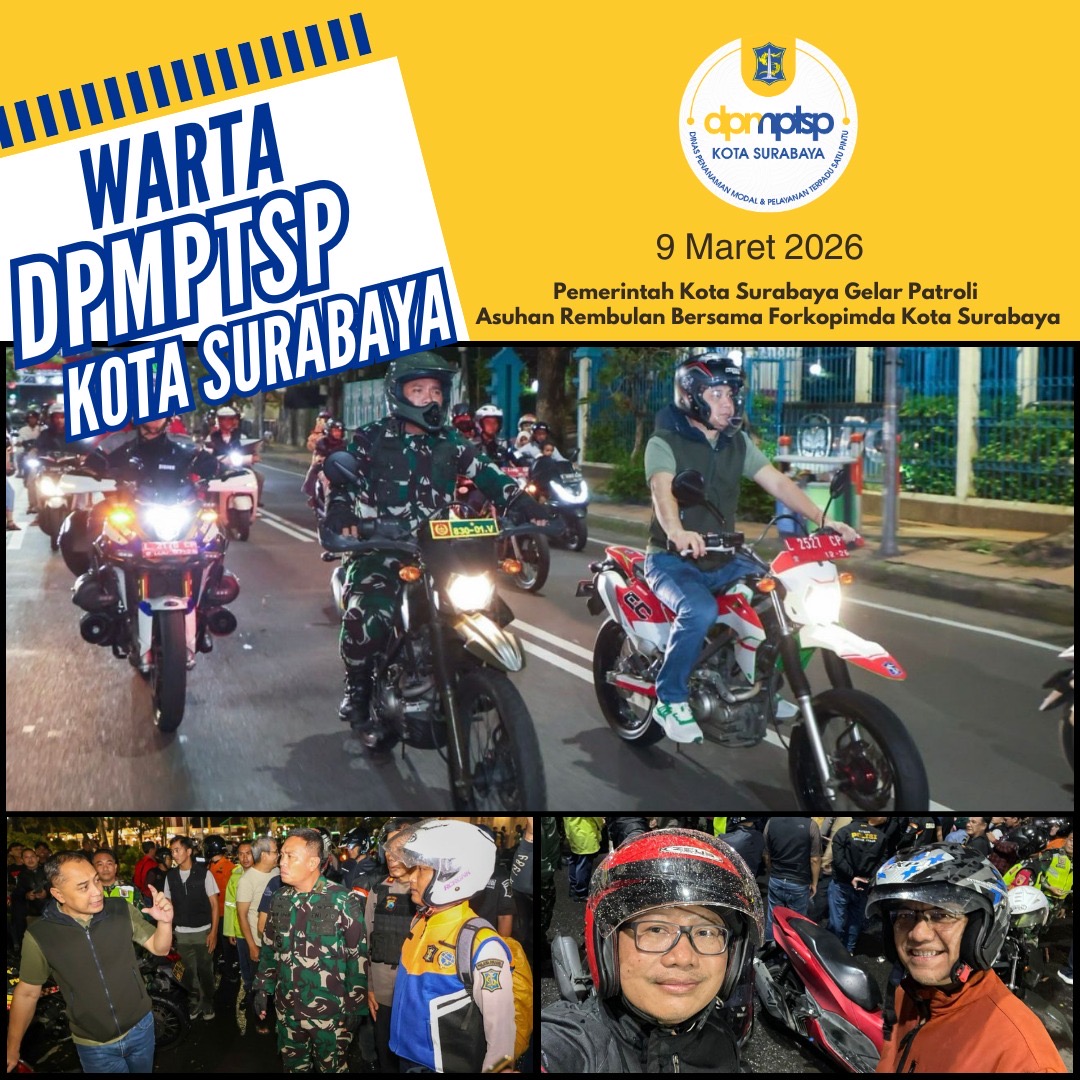 Pemerintah Kota Surabaya Gelar Patroli Asuhan Rembulan Bersama Forkopimda Kota Surabaya
