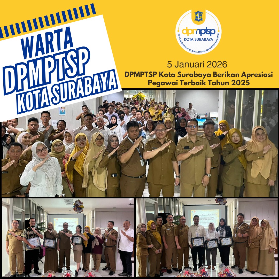 DPMPTSP Kota Surabaya Berikan Apresiasi Pegawai Terbaik Tahun 2025