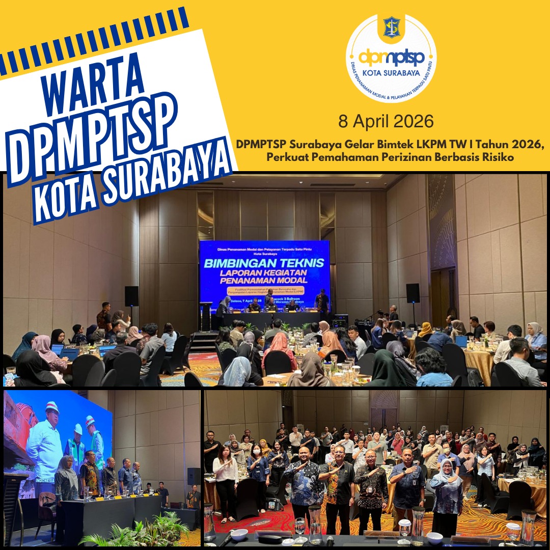 DPMPTSP Surabaya Gelar Bimtek LKPM TW I Tahun 2026, Perkuat Pemahaman Perizinan Berbasis Risiko