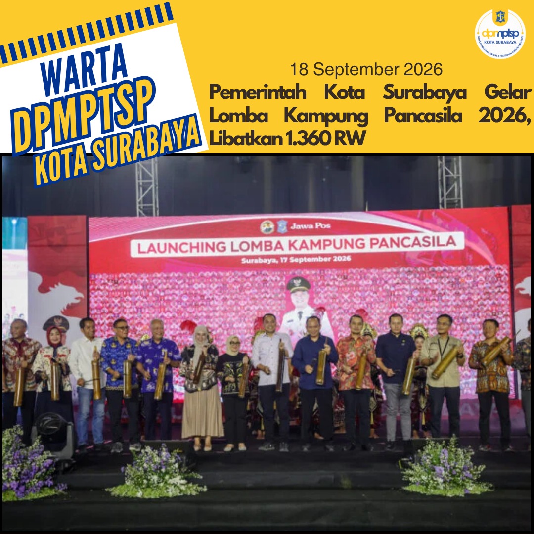 Pemerintah Kota Surabaya Gelar Lomba Kampung Pancasila 2026, Libatkan 1.360 RW