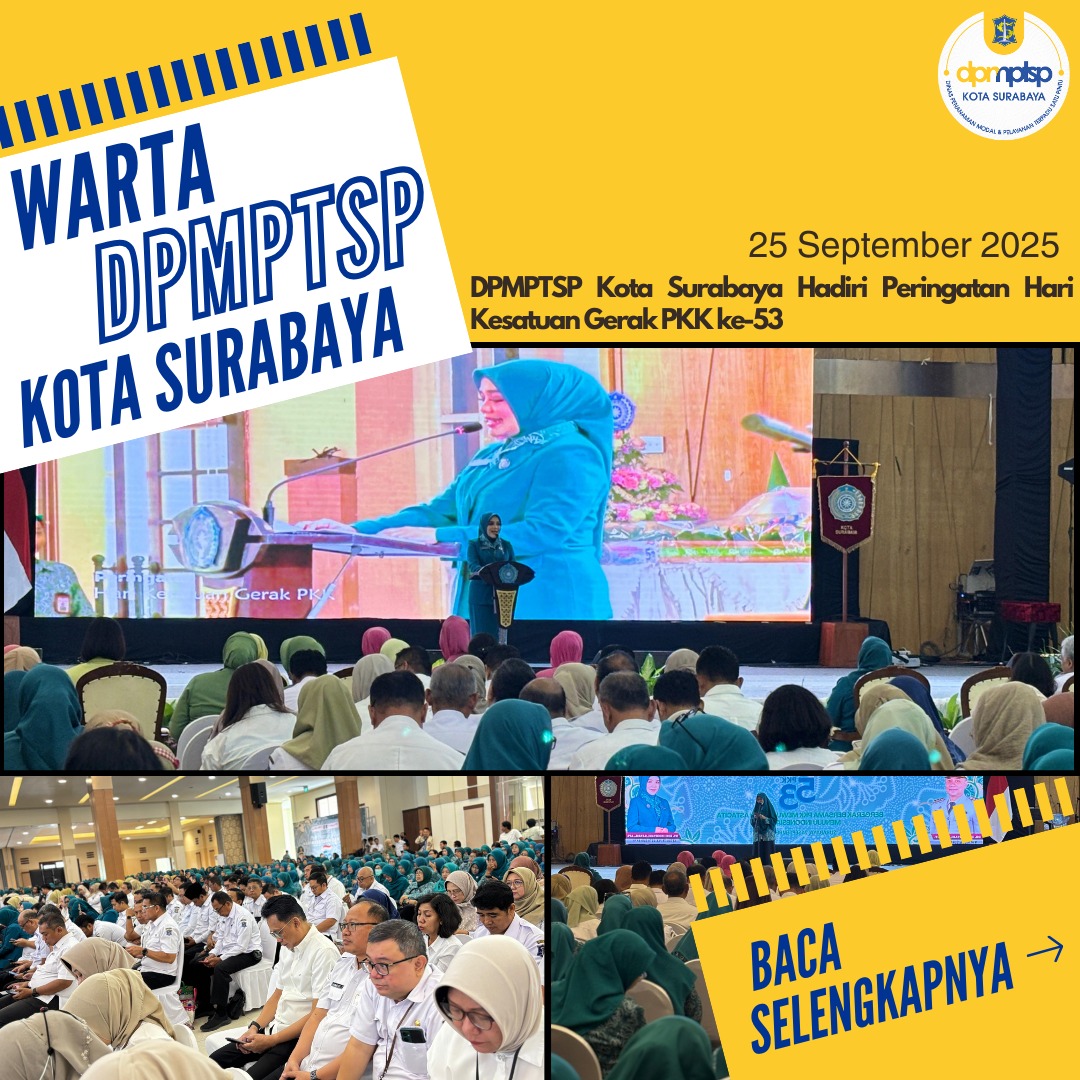 DPMPTSP Kota Surabaya Hadiri Peringatan Hari Kesatuan Gerak PKK ke-53