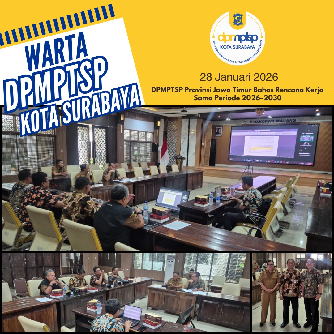 DPMPTSP Provinsi Jawa Timur Bahas Rencana Kerja Sama Periode 2026–2030