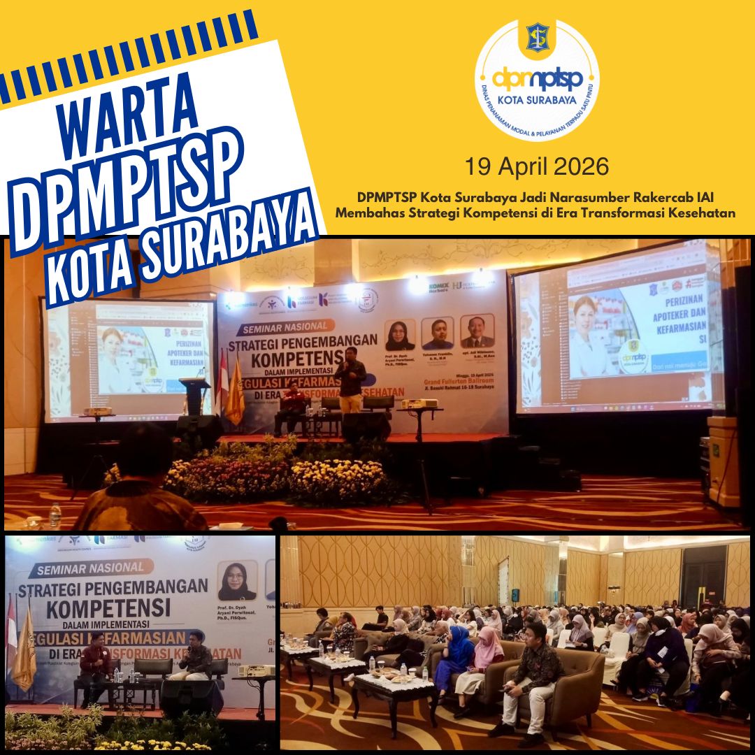 DPMPTSP Surabaya Jadi Narasumber Rakercab IAI, Bahas Strategi Kompetensi di Era Transformasi Kesehatan