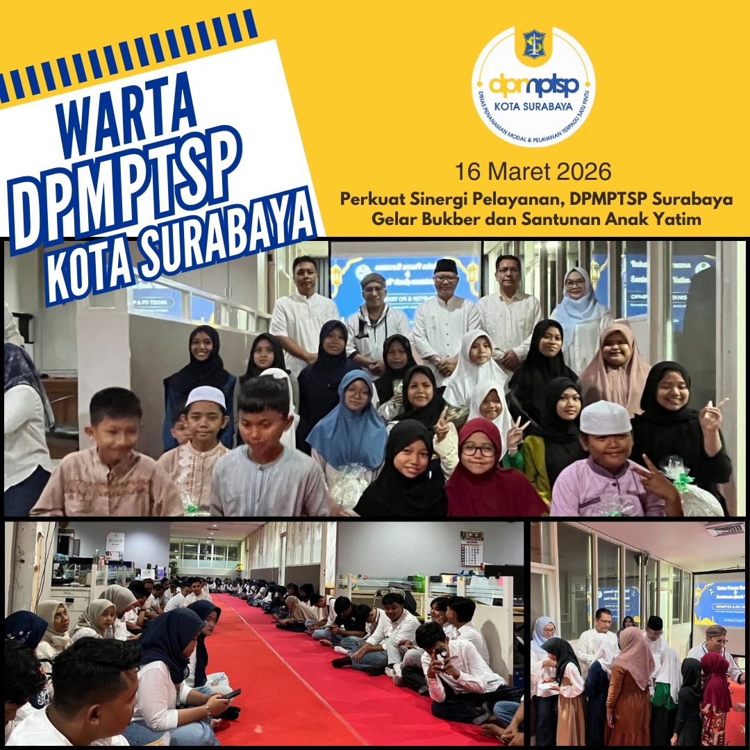 Perkuat Sinergi Pelayanan, DPMPTSP Surabaya Gelar Bukber dan Santunan Anak Yatim