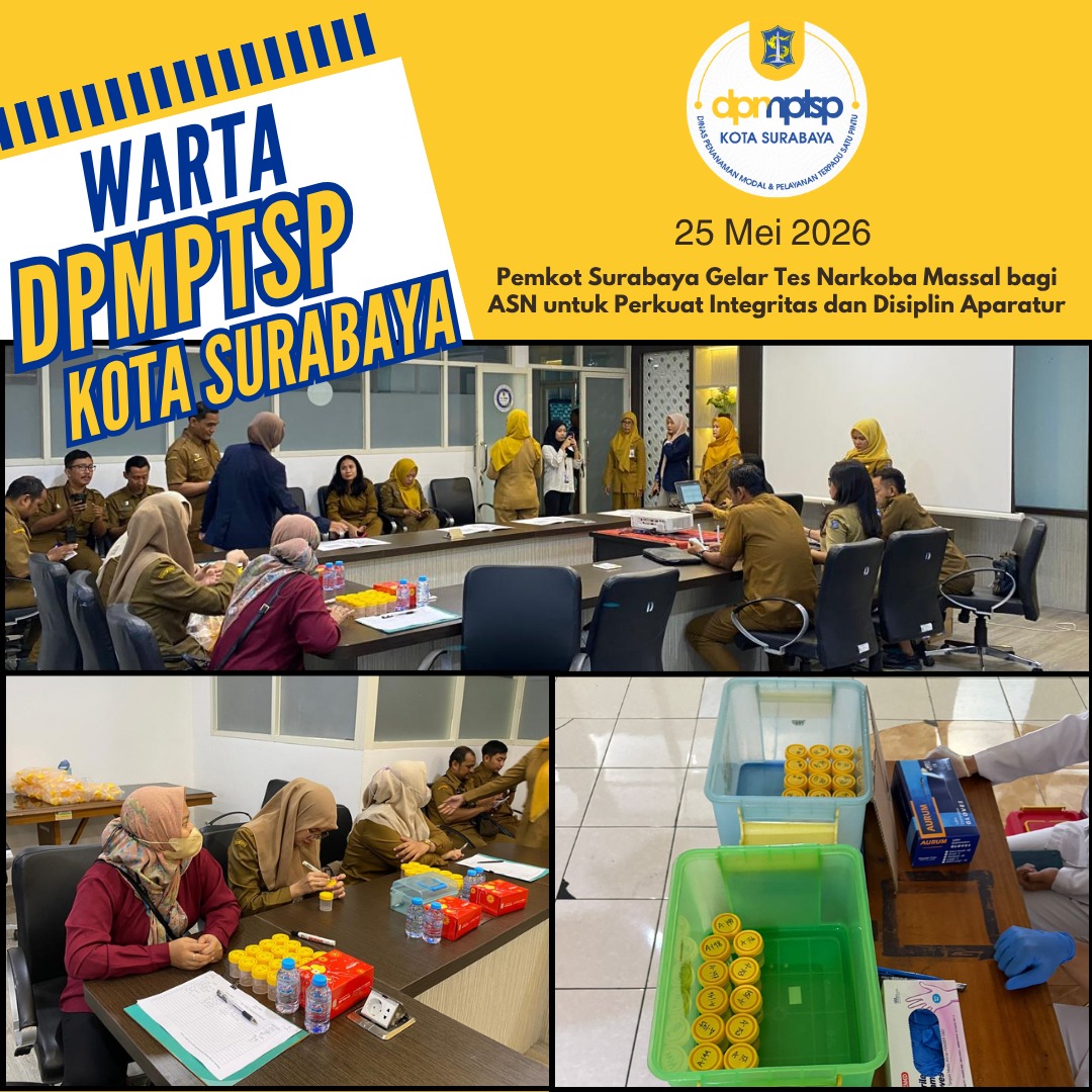 Pemkot Surabaya Gelar Tes Narkoba Massal bagi ASN untuk Perkuat Integritas dan Disiplin Aparatur