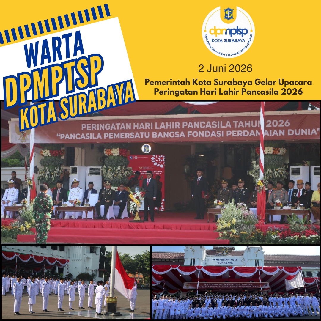 Pemerintah Kota Surabaya Gelar Upacara Peringatan Hari Lahir Pancasila 2026
